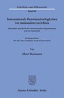 Buchcover Internationale Beamtenstreitigkeiten vor nationalen Gerichten.