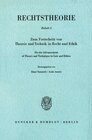 Buchcover Zum Fortschritt von Theorie und Technik in Recht und Ethik - On the Advancement of Theory and Technique in Law and Ethic