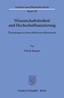 Buchcover Wissenschaftsfreiheit und Hochschulfinanzierung.