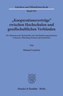 Buchcover "Kooperationsverträge" zwischen Hochschulen und gesellschaftlichen Verbänden.