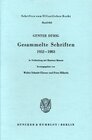 Buchcover Gesammelte Schriften 1952 - 1983.