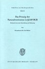 Buchcover Das Prinzip der Naturalrestitution in § 249 BGB.