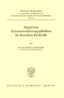 Buchcover Abgeleitete Informationsleistungspflichten im deutschen Zivilrecht.