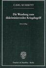 Buchcover Die Wendung zum diskriminierenden Kriegsbegriff.