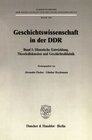 Buchcover Geschichtswissenschaft in der DDR.