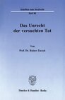 Buchcover Das Unrecht der versuchten Tat.
