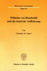 Buchcover Wilhelm von Humboldt und die deutsche Aufklärung.