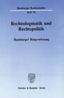 Buchcover Rechtsdogmatik und Rechtspolitik.