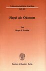 Buchcover Hegel als Ökonom.