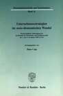 Buchcover Unternehmensstrategien im sozio-ökonomischen Wandel.