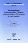 Buchcover Das Grundgesetz im internationalen Wirkungszusammenhang der Verfassungen.