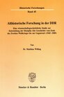 Buchcover Althistorische Forschung in der DDR.