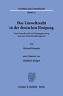 Buchcover Das Umweltrecht in der deutschen Einigung.