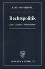 Buchcover Rechtspolitik.