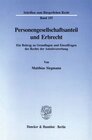 Buchcover Personengesellschaftsanteil und Erbrecht.