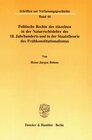 Buchcover Politische Rechte des einzelnen in der Naturrechtslehre des 18. Jahrhunderts und in der Staatstheorie des Frühkonstituti
