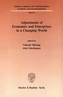 Buchcover Adjustments of Economics and Enterprises in a Changing World.