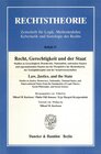 Buchcover Recht, Gerechtigkeit und der Staat.