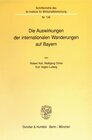 Buchcover Die Auswirkungen der internationalen Wanderungen auf Bayern.