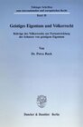 Buchcover Geistiges Eigentum und Völkerrecht.