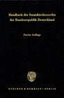 Buchcover Handbuch des Staatskirchenrechts der Bundesrepublik Deutschland. 2 Bände.