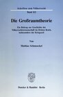 Buchcover Die Großraumtheorie.