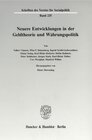 Buchcover Neuere Entwicklungen in der Geldtheorie und Währungspolitik.