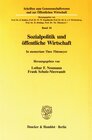 Buchcover Sozialpolitik und öffentliche Wirtschaft.