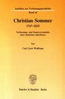 Buchcover Christian Sommer 1767–1835.