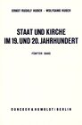 Buchcover Staat und Kirche im 19. und 20. Jahrhundert.