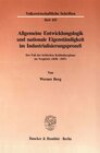 Buchcover Allgemeine Entwicklungslogik und nationale Eigenständigkeit im Industrialisierungsprozeß.
