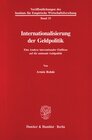 Buchcover Internationalisierung der Geldpolitik.