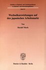 Buchcover Wechselkurswirkungen auf den japanischen Arbeitsmarkt.