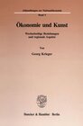 Buchcover Ökonomie und Kunst.