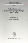 Buchcover Nationalismus und Nationalbewegung in Europa 1914–1945.