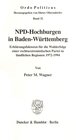 Buchcover NPD-Hochburgen in Baden-Württemberg.