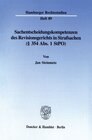 Buchcover Sachentscheidungskompetenzen des Revisionsgerichts in Strafsachen (§ 354 Abs. 1 StPO).