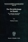 Buchcover Das Herstellerimage im Handel.