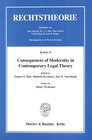 Buchcover Consequences of Modernity in Contemporary Legal Theory.