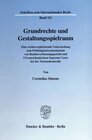 Buchcover Grundrechte und Gestaltungsspielraum.