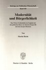 Buchcover Modernität und Bürgerlichkeit.