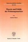 Buchcover Theorie und Politik des Wohnungsmarktes.