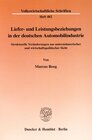 Buchcover Liefer- und Leistungsbeziehungen in der deutschen Automobilindustrie.