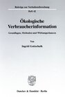 Buchcover Ökologische Verbraucherinformation.