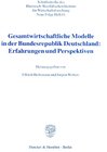 Buchcover Gesamtwirtschaftliche Modelle in der Bundesrepublik Deutschland: Erfahrungen und Perspektiven.