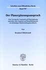 Buchcover Der Planergänzungsanspruch.
