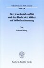 Buchcover Der Kaschmirkonflikt und das Recht der Völker auf Selbstbestimmung.