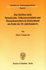 Buchcover Das Streben nach Demokratie, Volkssouveränität und Menschenrechten in Deutschland am Ende des 18. Jahrhunderts.