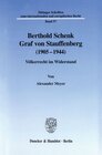 Buchcover Berthold Schenk Graf von Stauffenberg (1905–1944).