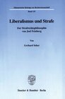 Buchcover Liberalismus und Strafe.